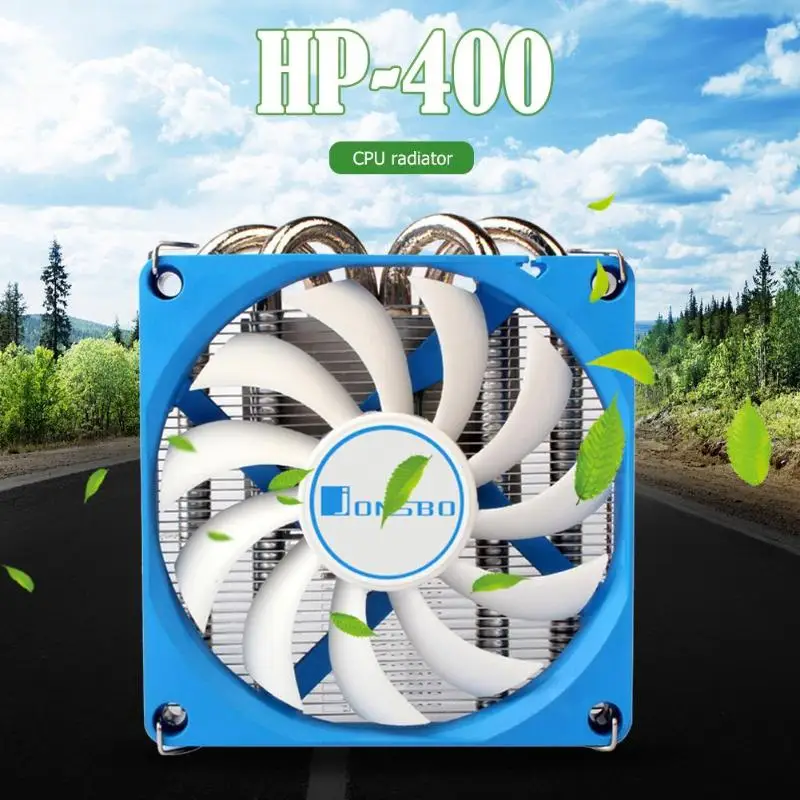 Вентилятор охлаждения процессора Jonsbo HP-400 4 тепловые трубки радиатор для HTPC чехол