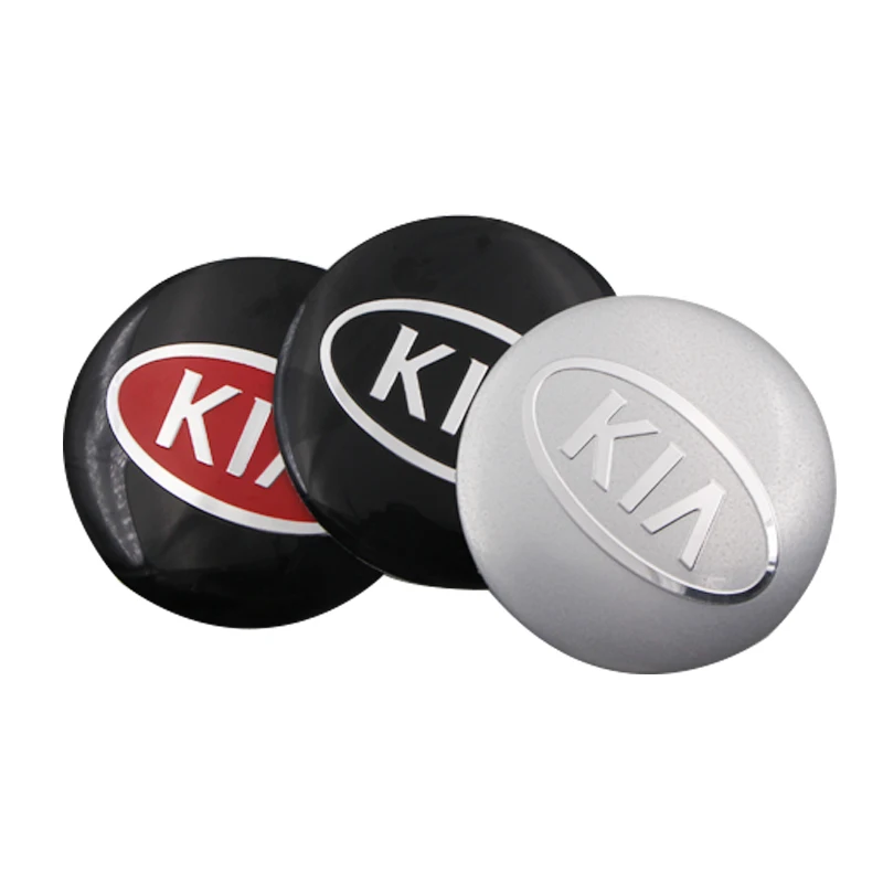 4 pieces Car 56mm sticker Wheel Hub Caps Stickers For KIA Cerato Sportage R K2 K3 K5 Sorento Rio Soul accessories | Автомобили и