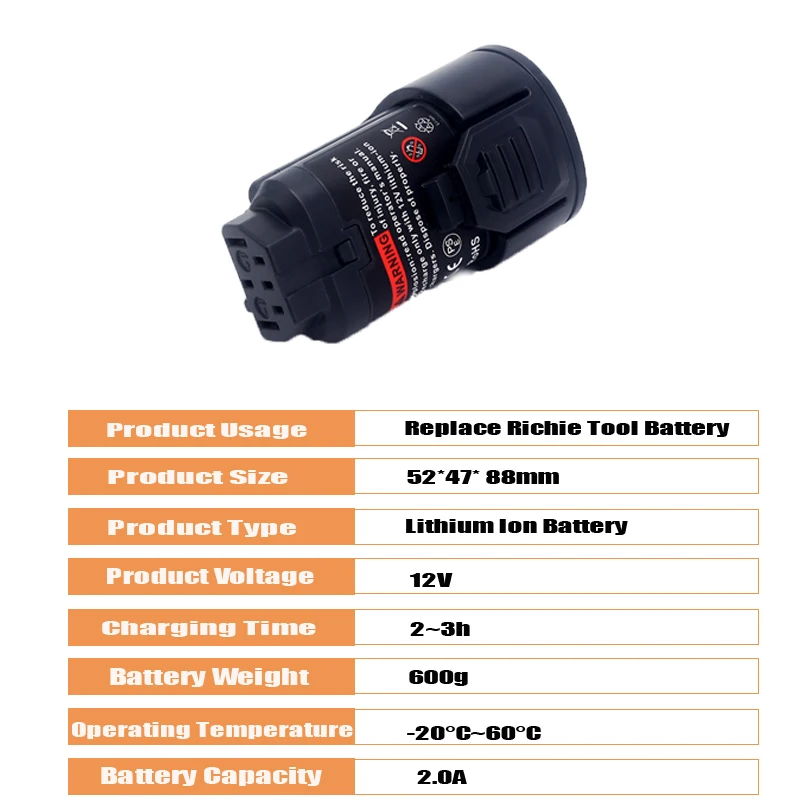 For AEG 12V 2000mAh Li-Ion Replacement Power Tool Battery L1215 L1215P L1215R BS12C BS12C2 BSS12C | Электроника