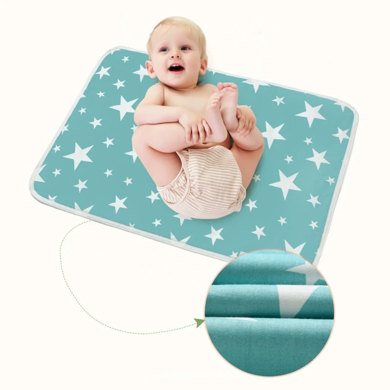 

2022 New Baby Changing Pad Foldable Waterproof Stroller Diaper Reusable Mattress 35x45cm