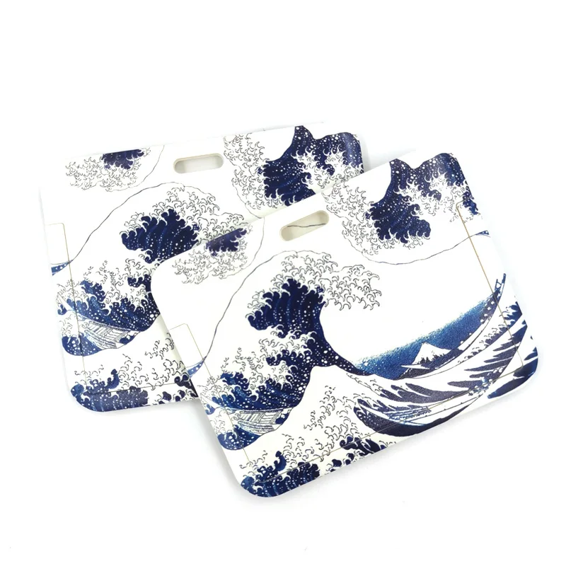 Художественная живопись Kanagawa Hokusai волны Милая Обложка для карты клипса шнурок