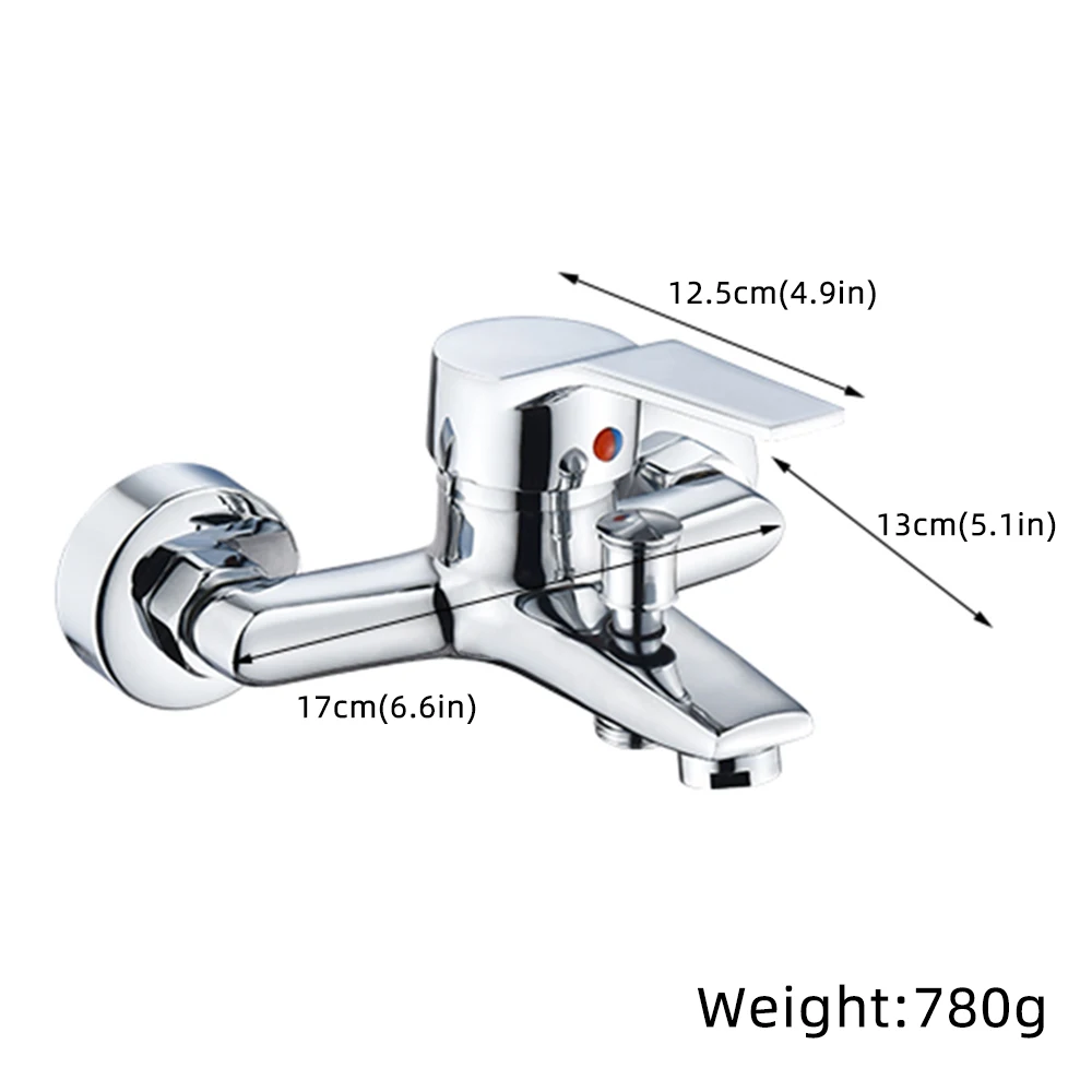 

Wall Mounted Bathtub Faucet Brass Shower Faucet Bathroom Faucet Shower Tap Mixers Hot And Cold Water Mixing Valve Tap Kitchen