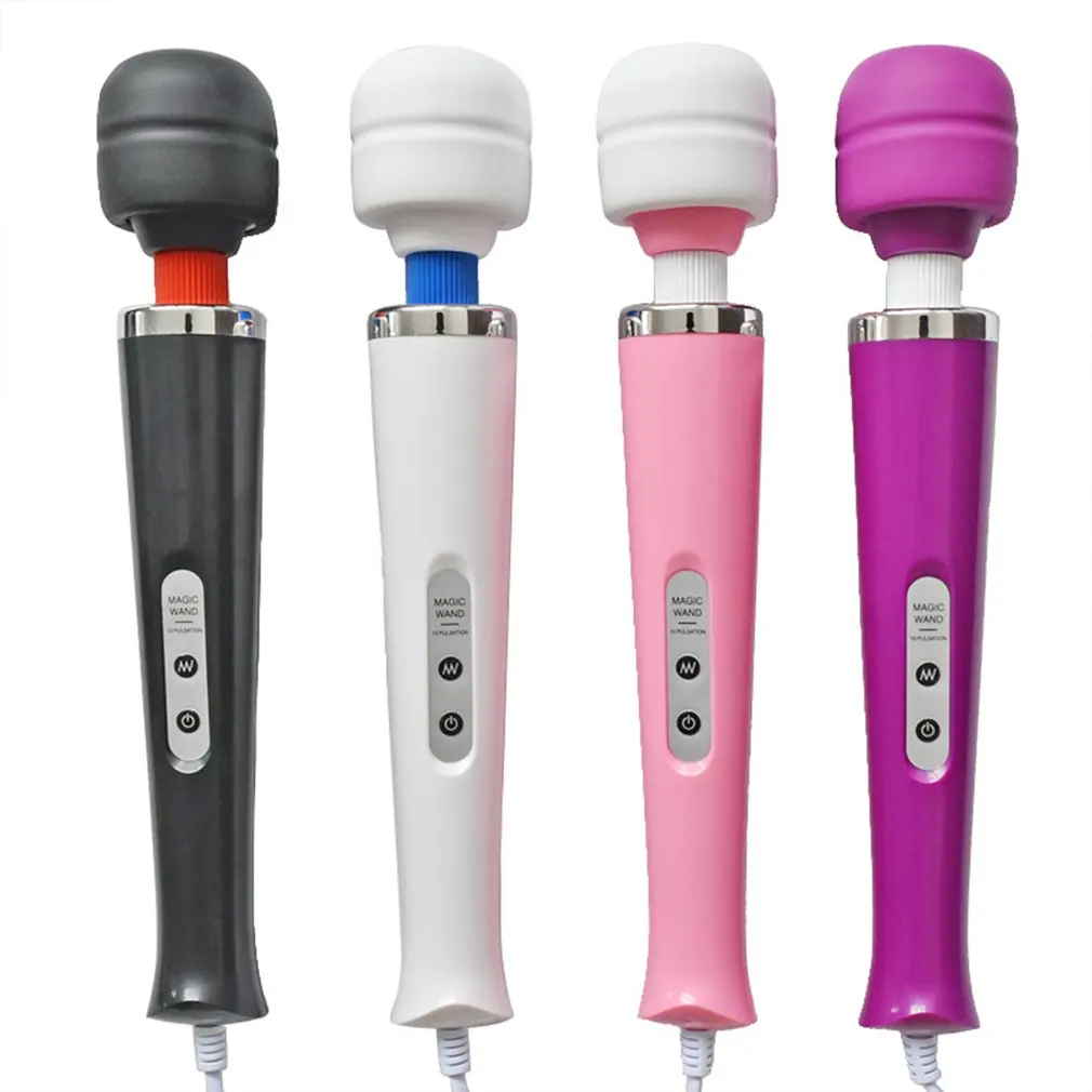 Full Body 10 Speed Magic Wand Massager Foot Head Powerful Vibrating Massage EU/US/UK Plug USB Recharging Stick |