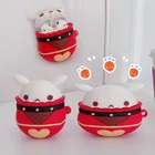 Силиконовый защитный чехол для наушников Airpods Pro, аниме Genshin Impact Klee Bomb Dango для косплея, подарок на Рождество, день рождения