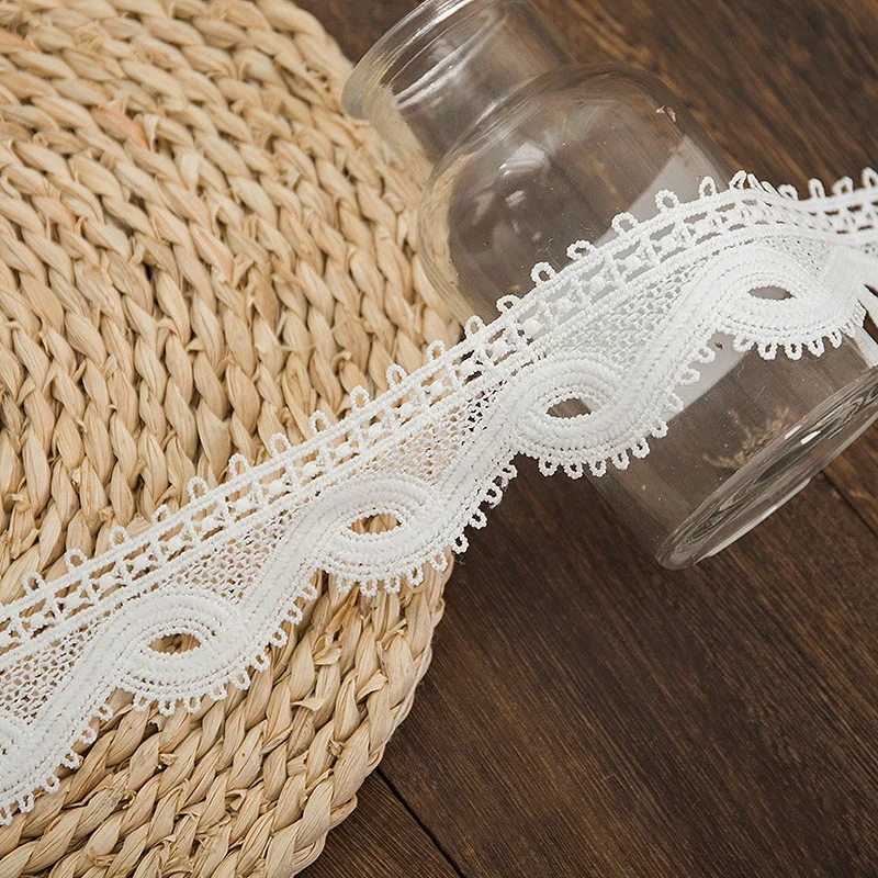 3yards 45mm Water-soluble milk silk wave hollow embroidery lace Ribbon for Diy Craft Clothing Sewing Accessories Material | Дом и сад