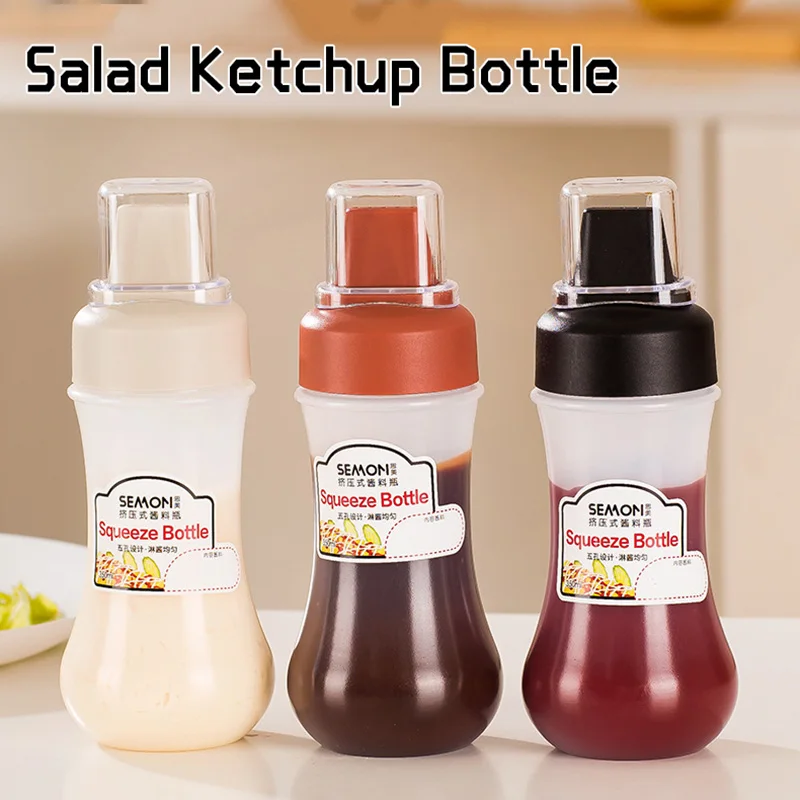 

Plastic Squeezes Bottle Porous Squeezes Sauce Bottle Condiment Squeezes Squirt Bottles For Sauce Ketchup NEW Hot