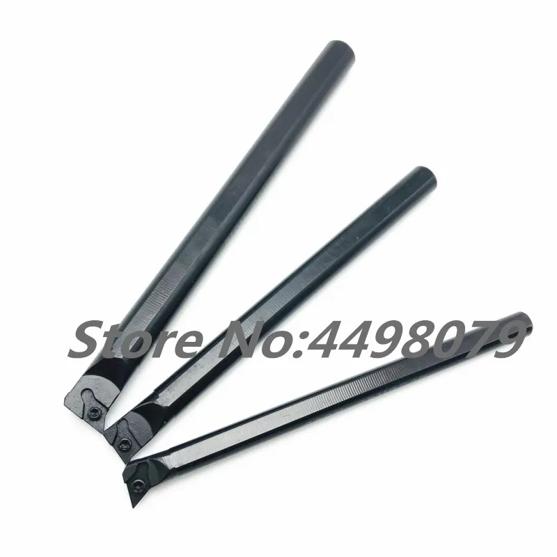 3 шт. S08K-SDUCR07 S10K-SDUCR07 S12M-SDUCR07 95 градусов спираль держатель токарного инструмента сверлящей оправкой+ 10 шт. DCMT070204 твердосплавных инструментов