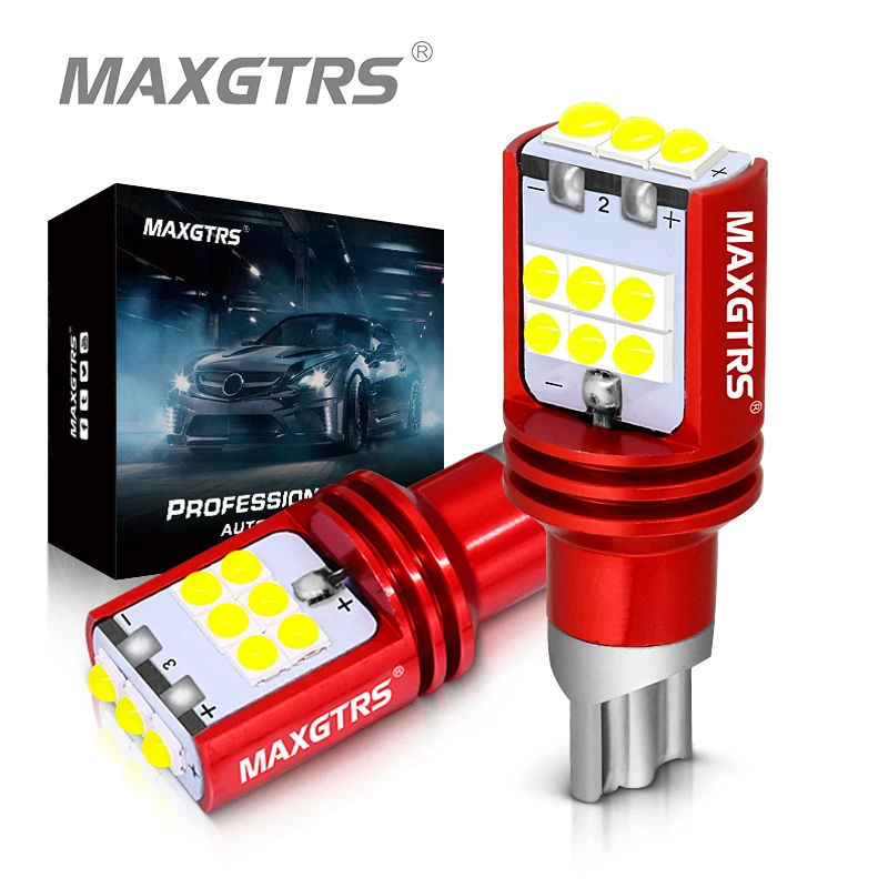 

2x W16W T15 LED Bulbs 3030 SMD Canbus OBC Error Free LED Backup Light 921 912 W16W LED Bulbs Car Reverse Lamp Xenon White DC12V