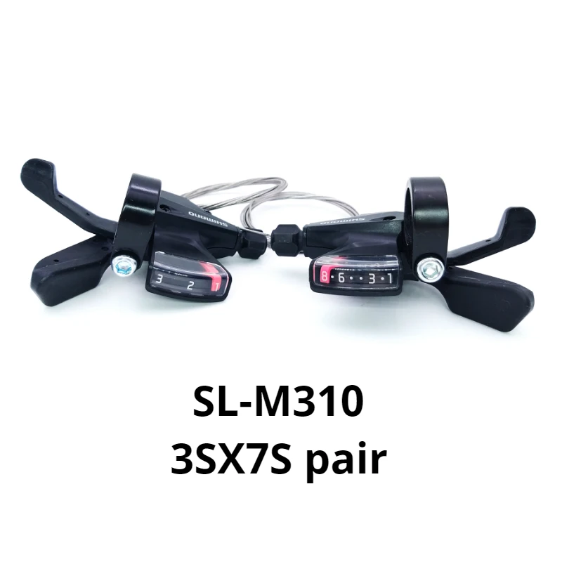 Altus SL-M310 3 s/7 s/8 s/21 s/24 s 3x7 3x8 скорость M310 велосипед переключатель триггера набор Rapidfire с оригинальным кабелем переключения передач - Цвет: m310 3SX7S pair