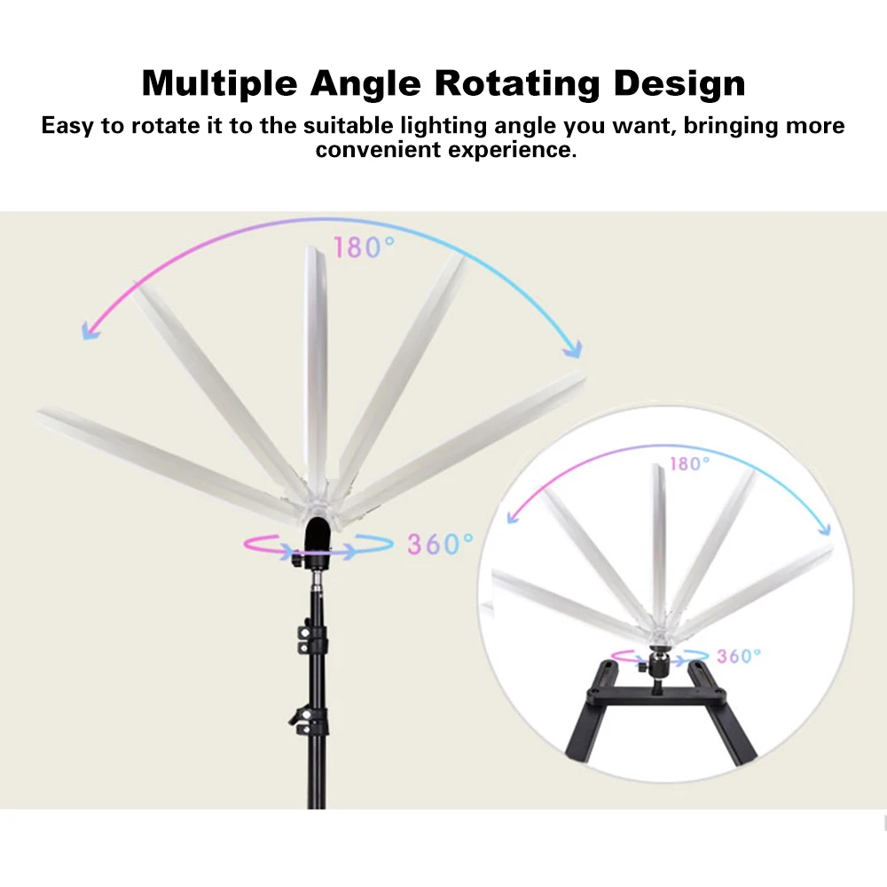 Многоцветный СВЕТОДИОДНЫЙ кольцевой светильник 14 дюймов RGB 240 с регулируемой