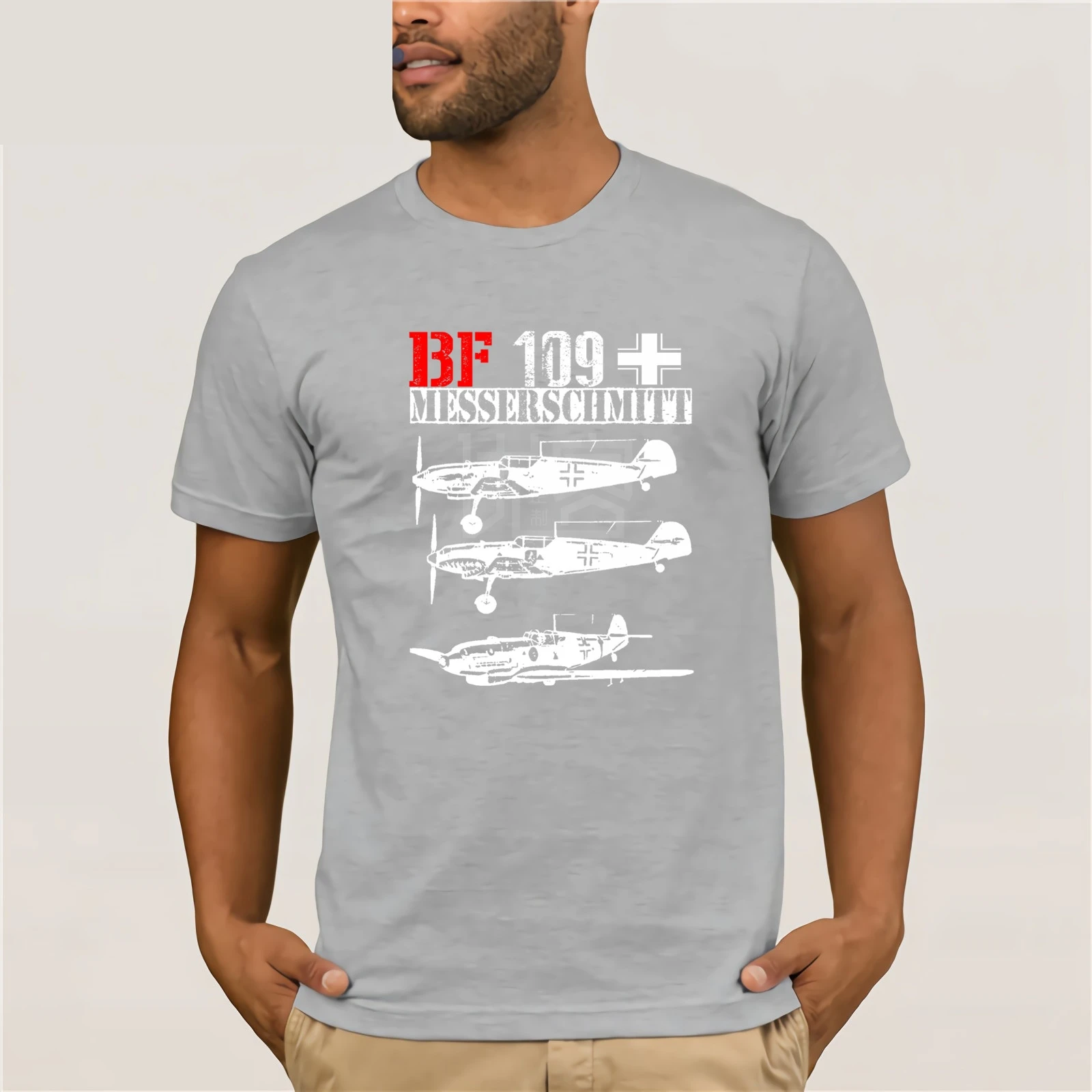 2018 New Arrival men's Fashion Messerschmitt Bf 109 Germany Wwii - Amazing Graphic tshirt- s-m-l-xl-xxl Print T Shirts Men | Мужская
