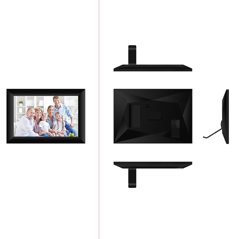 P100 Wi Fi 10 1 дюймов цифровая фоторамка 1280x800 IPS Пресс Sn 1G + 16G смарт приложение для