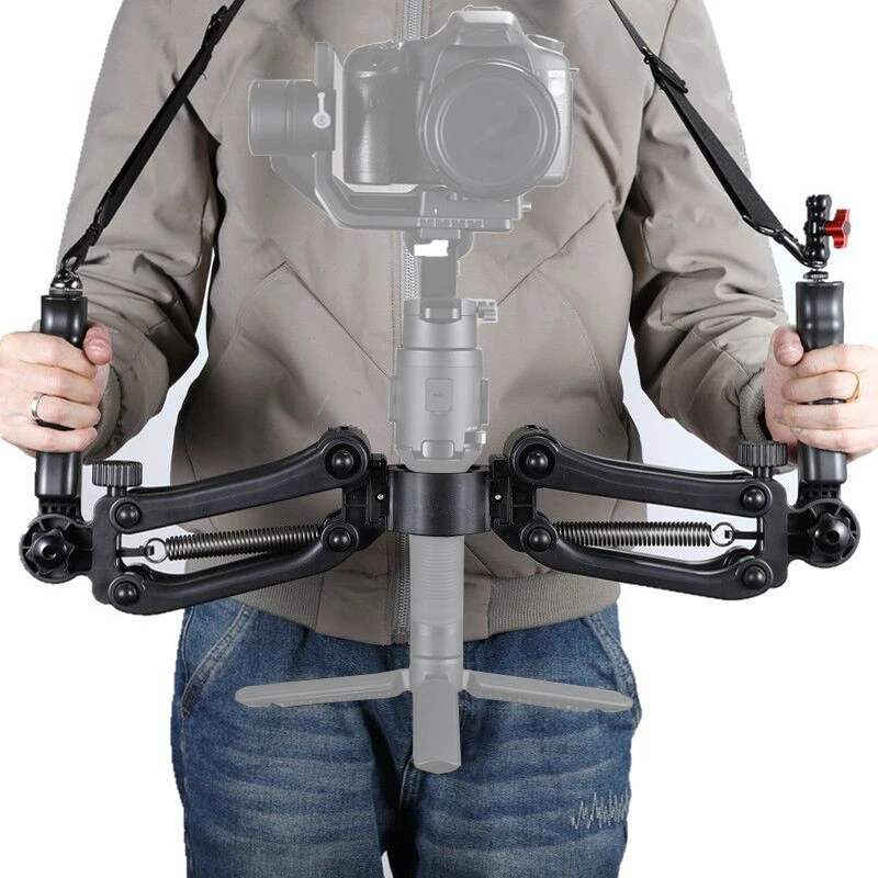 

3 Axis Spring Dual Handle Gimbal Hold Arm for ZHIYUN Crane 2 DJI Ronin S AIRCROSS Smooth 4 OSMO Mobile 2 AK2000 AK4000