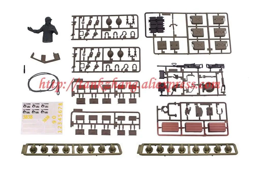 HENGLONG 3838/3838-1 RC tank Snow leopard 1/16 запасные части No. Полный набор аксессуаров