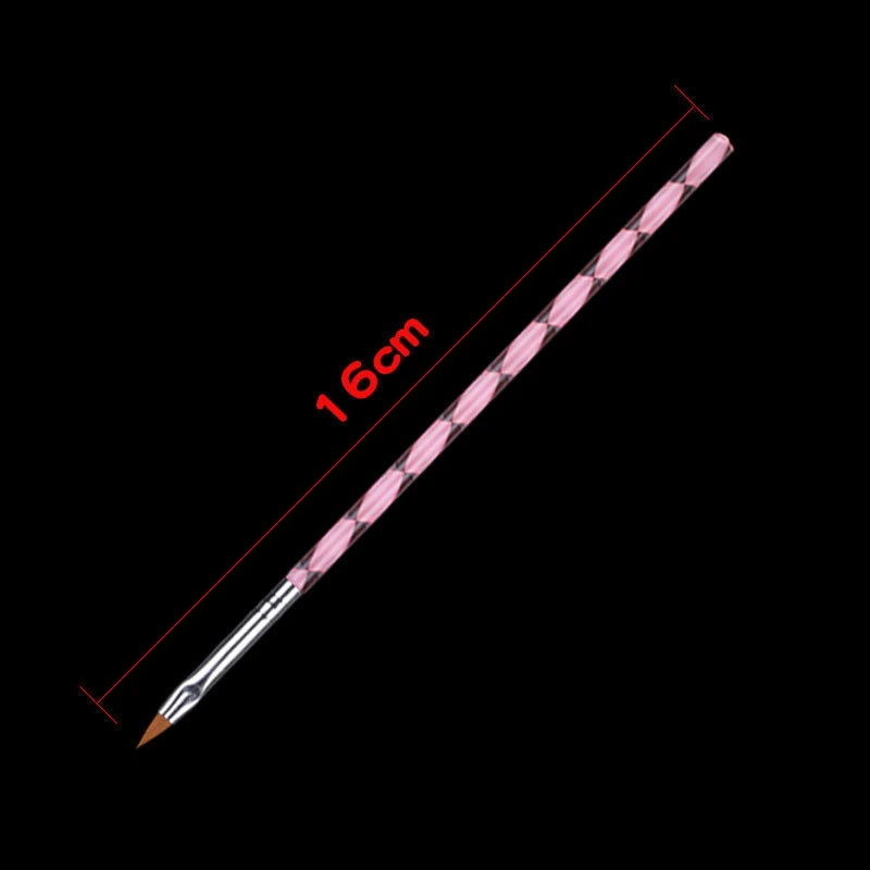 6 Pcs Nail Art Pens Phototherapy Spiral Rod Dual-End Brush Pen Manicure Tools For Modeling Carving Painting Dotting | Красота и