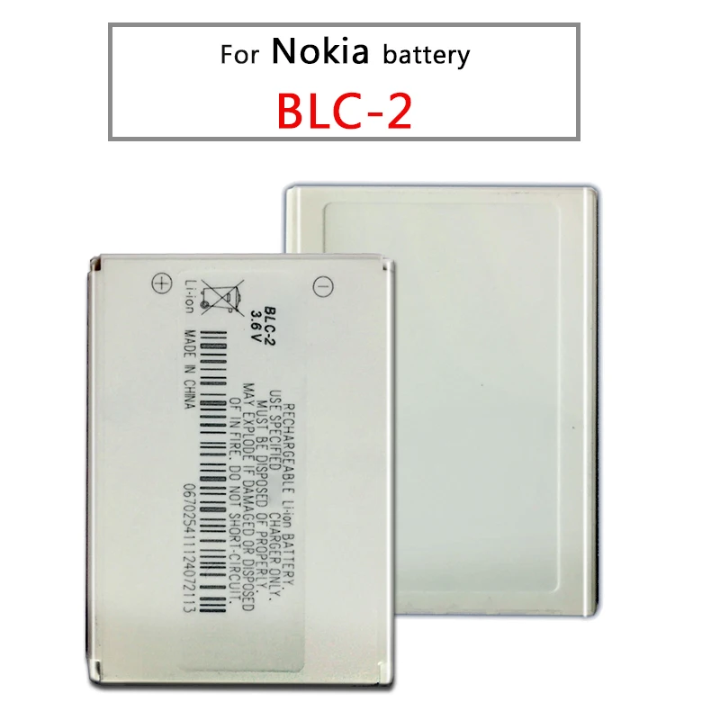 Батарея сотового телефона BLC-2 800mAh для Nokia 3310 3330 3410 3510 5510 3530 3335 3686 3685 3589 3315 3350 6650 6800 |