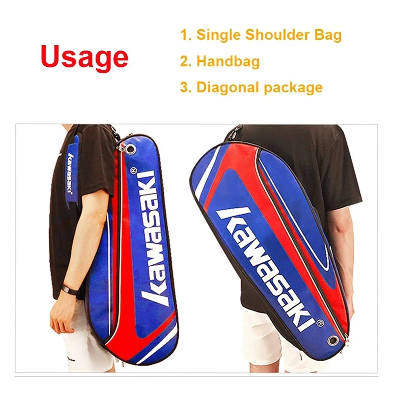 Kawasaki Single Double Shoulder Tennis Bag 3 Packs Portable Multifunctional Badminton Racket With Shoe | Спорт и развлечения