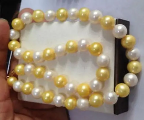 

Огромное ожерелье с натуральным жемчугом таитянского ЮЖНОГО МОРЯ 10-11 мм, 18 дюймов, ювелирные цепи, ожерелье для женщин, жемчужное ожерелье