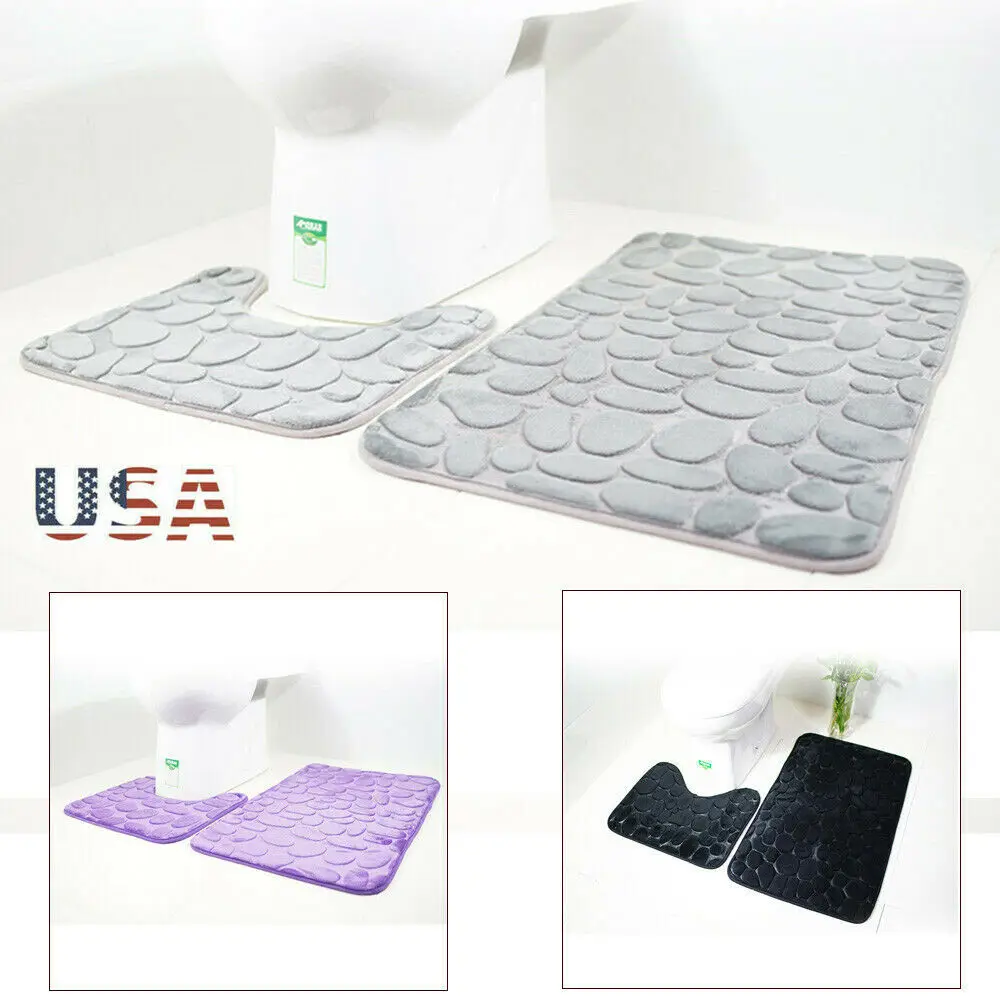 2 шт./компл. Воронка булыжника ванная комната Противоскользящий коврик для