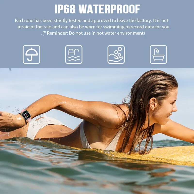 

P41 1.69'' Smart WatchLarge Screen Full Touch Screen Custom Dial Real-Time Heart Rate Monitoring Multifunctional Sports Bracelet