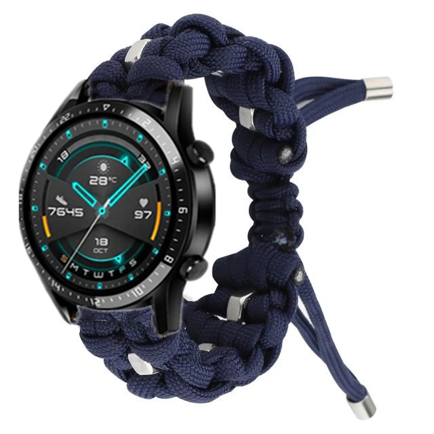 Новый Зонт веревка Frabic петля для Huawei GT 2 Amazfit 22 мм браслет ремешок Samsung Gear S3 Galaxy Watch 46