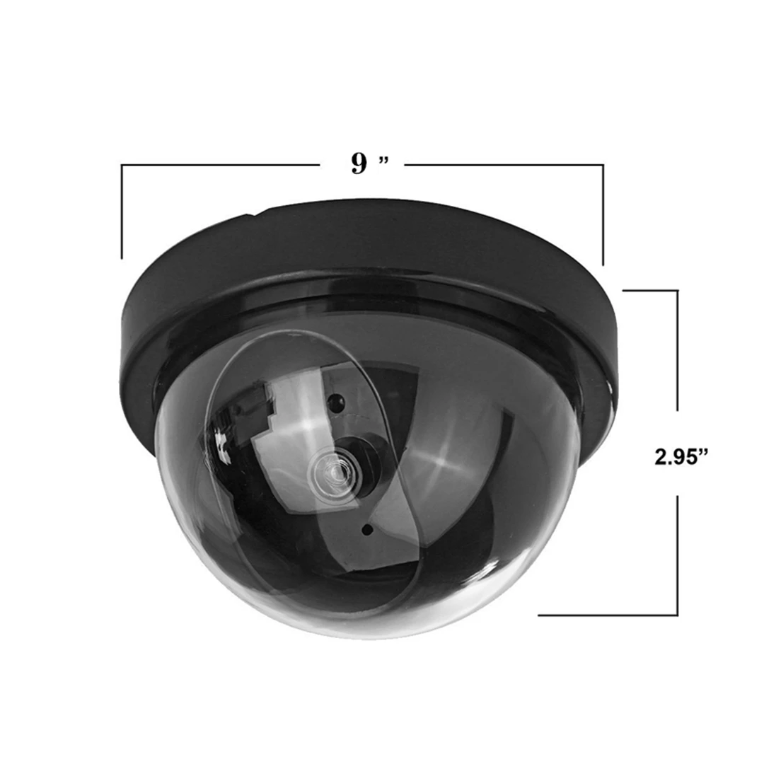 Antscope домашняя охранная наружная CCTV камера поддельная манекеновая камера видеонаблюдения купольная мини-манекеновая камера с светодиодный светильник black30