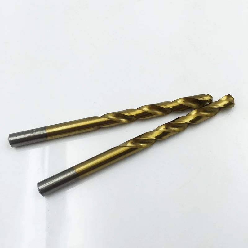 

19Pcs Twist Drill Bit High Speed Steel Coated Twist Drill Bit Set 1-10mm Straight Shank for Drilling Harder Metals Chrome Alumin