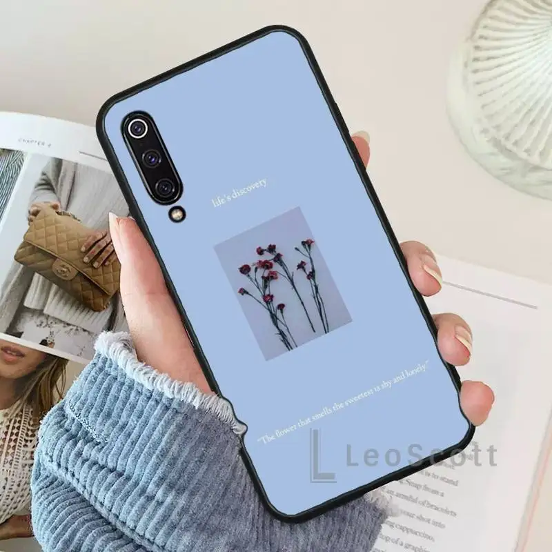 

flower beautiful simple Phone Case For Xiaomi Redmi 7 9t 9se k20 mi8 max3 lite 9 note 8 9s 10 pro