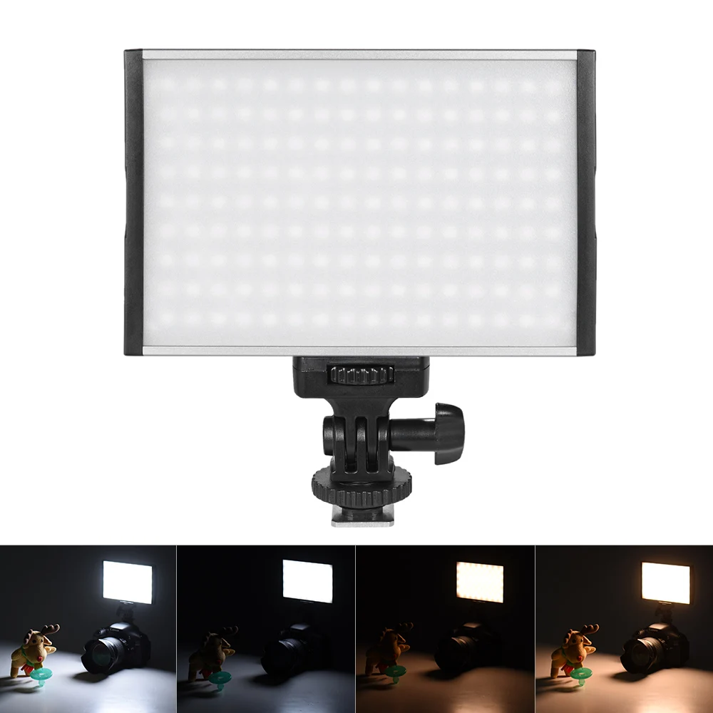 

PT-15B Photography Studio LED Video Light Ultra-thin High Power On-camera Fill-in Light for Canon Nikon Sony DSLR Cameras