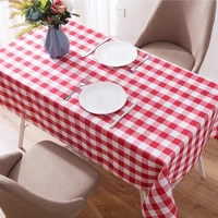 plaid tablecloth rectangular round waterproof oilproof wedding dining table cover tea table cloth nappe de tablemantel de mesa