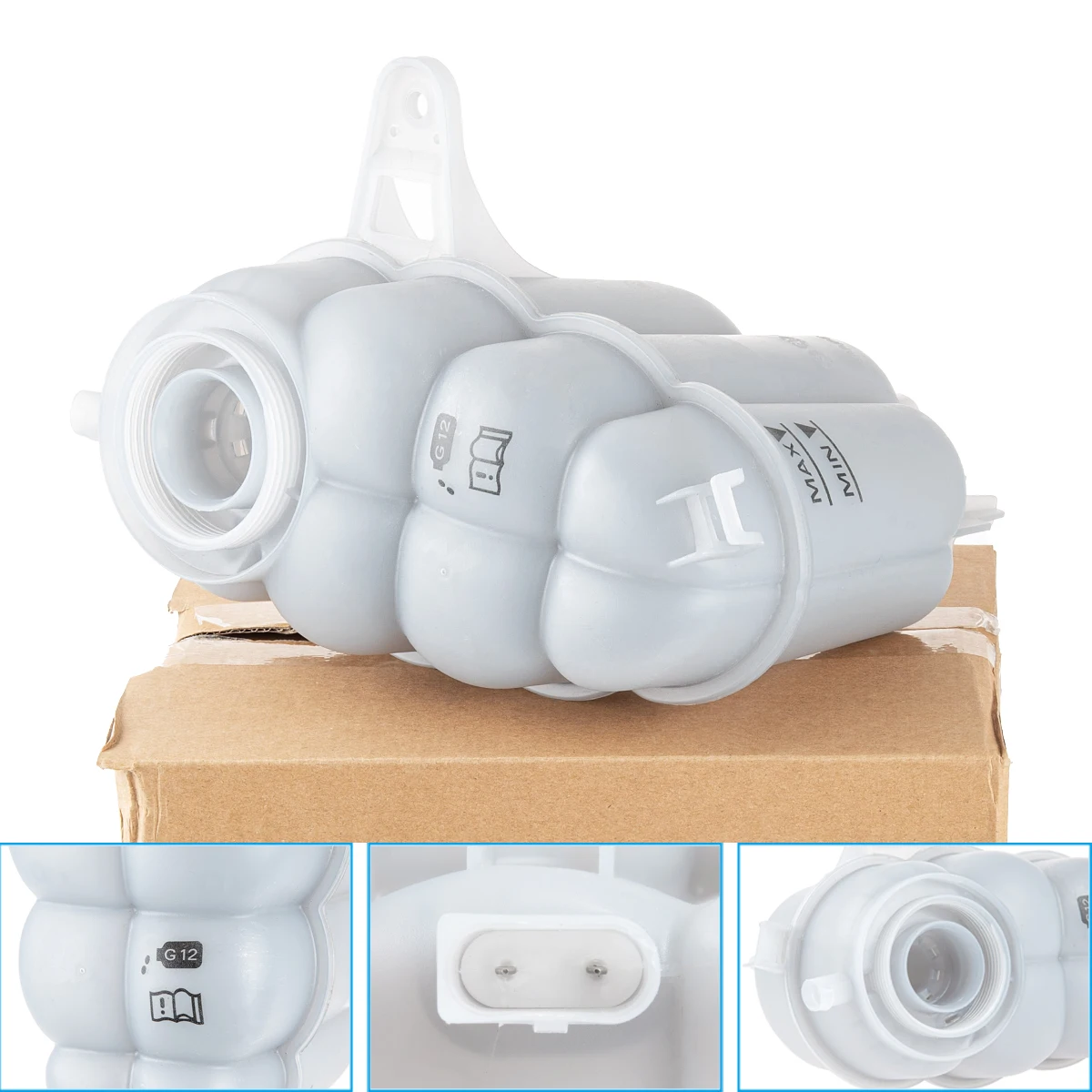 

Новый радиатор двигателя, резервуар для охлаждающей жидкости, расширительный бак 8W0121405G для Audi A4 A5 Allroad Sportback 2.0L 2018- 8W0121405A