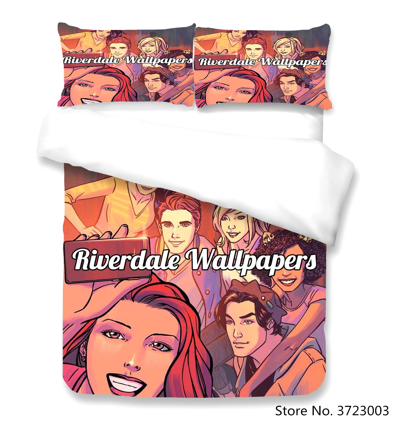 

3D Riverdale Digital Printing bedding Set Children Cute Duvet Cover Set with Pillowcase Twin Full Queen King Bedclothes