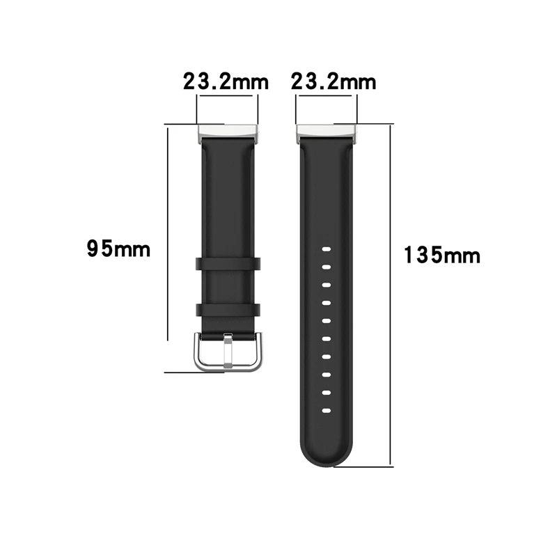 

Leather Band for Fitbit Versa 3/Sense Smart Watch Women Men Soft Leather Strap for Fitbit Sense Watch