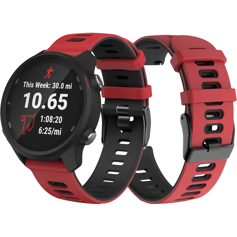 Силиконовый ремешок для Garmin Forerunner 245 музыка 645 ремешки Браслет Vivoactive 3 Vivomove HR