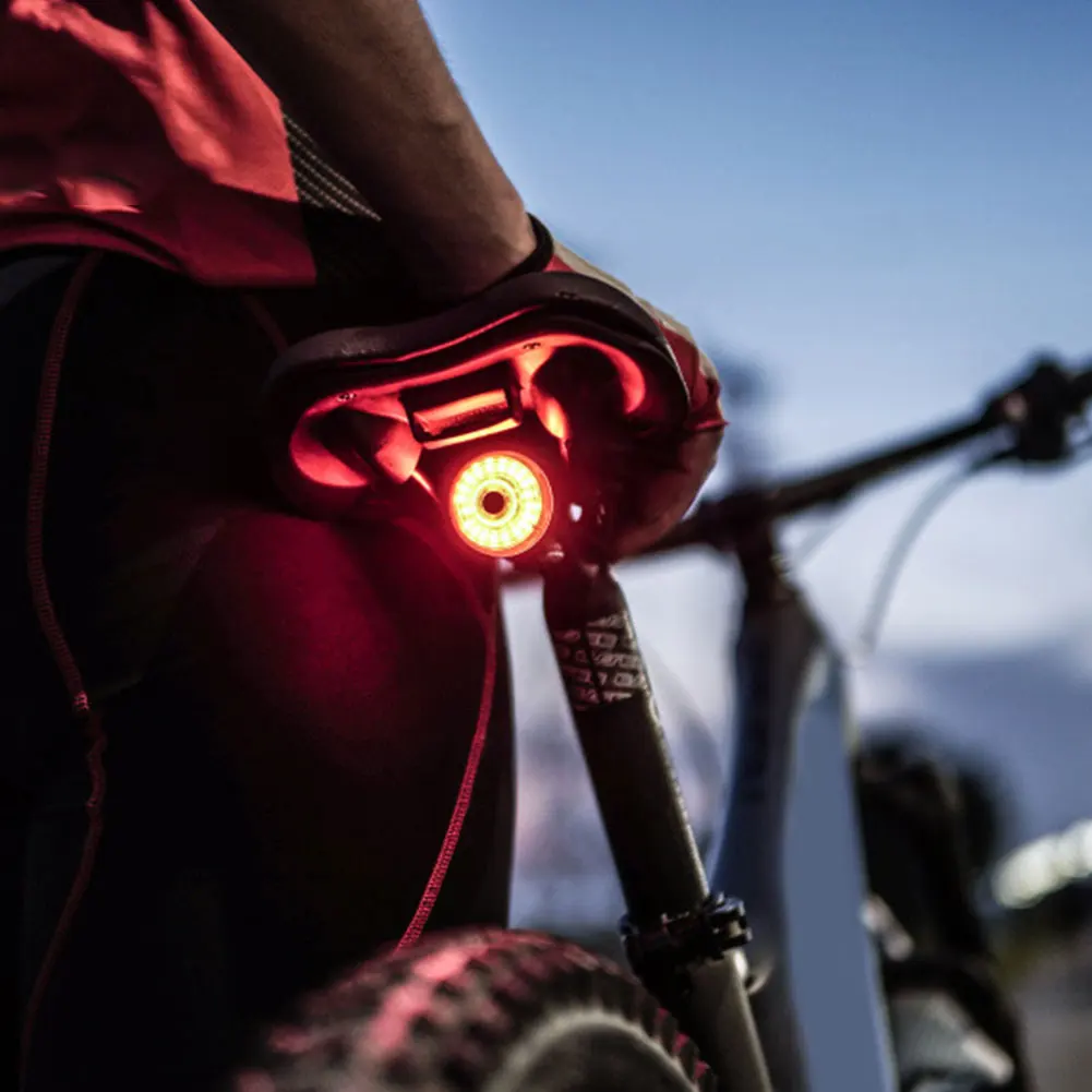 

Usb Charging Intelligent Brake Sensing Tail Lamp Ensure Bicycle Lights Riding Taillight Warning Light Driving Safety