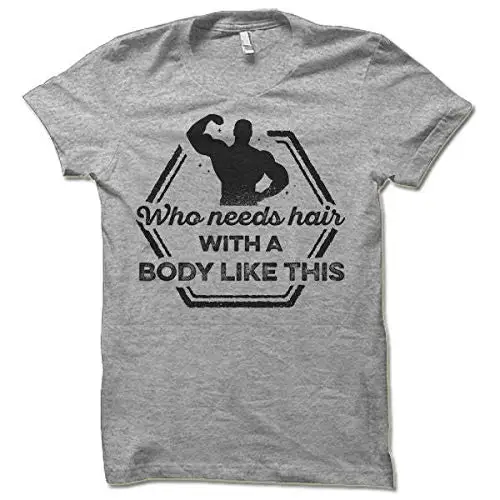 Bald Guy Shirt Funny Gym T Shirt for 