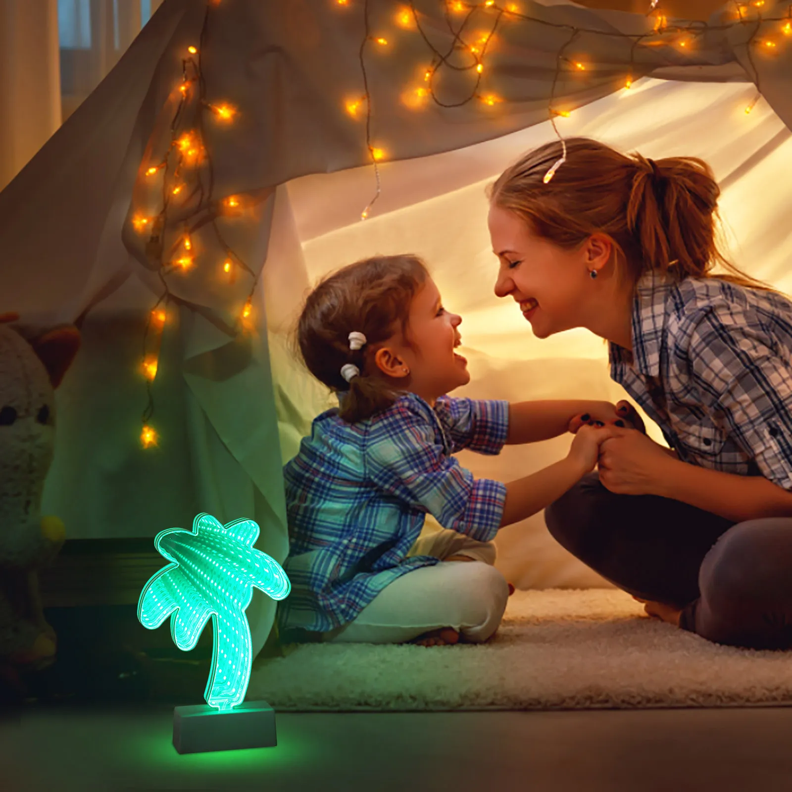3d Night Lights Lamp Tree Room Desk Setup Lighting Decor On The Table Console Icon Sensor Light For Kids Bedside Gift P1 | Лампы и