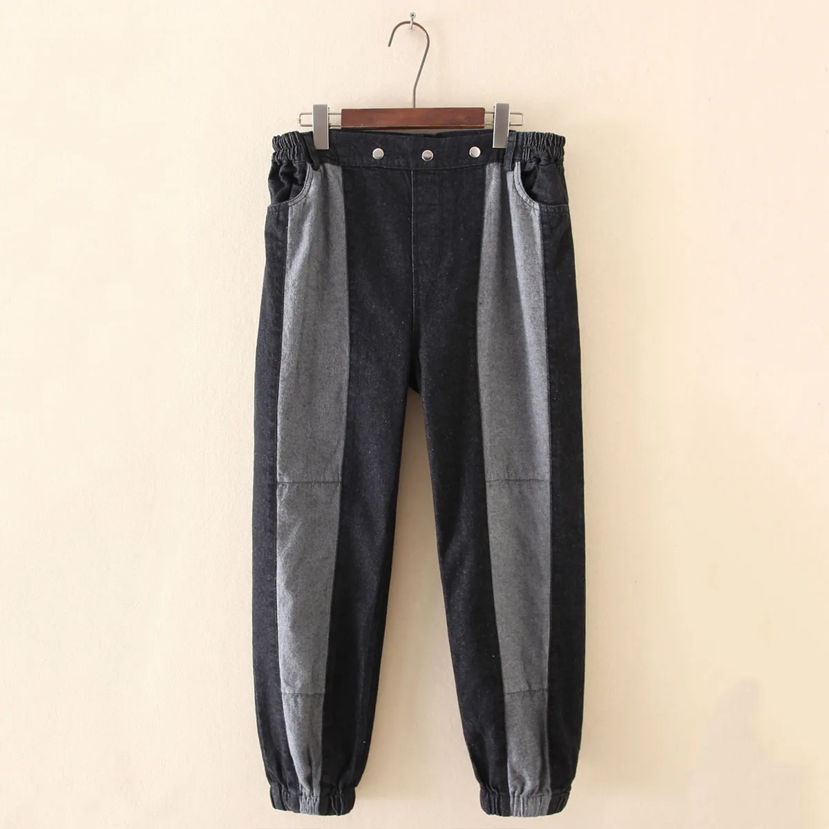 Весна 2020 модные джинсы с высокой талией женские шаровары свободные дамские