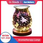 Лампа для ароматерапии, ночсветильник, изысканный 3D Электрический диффузор, горелка для плавкого воска, масла, вилка стандарта Великобритании, США, ЕС, держатель для дома, спальни, подарок 2021