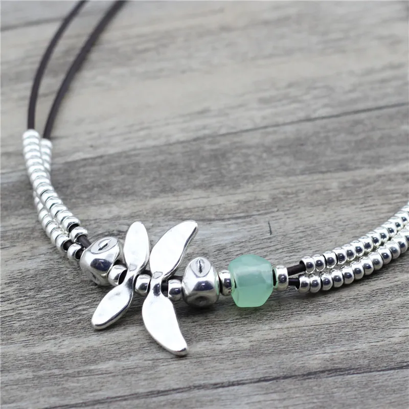 Женское колье-чокер со стрекозой Anslow яркое ожерелье с креативным дизайном