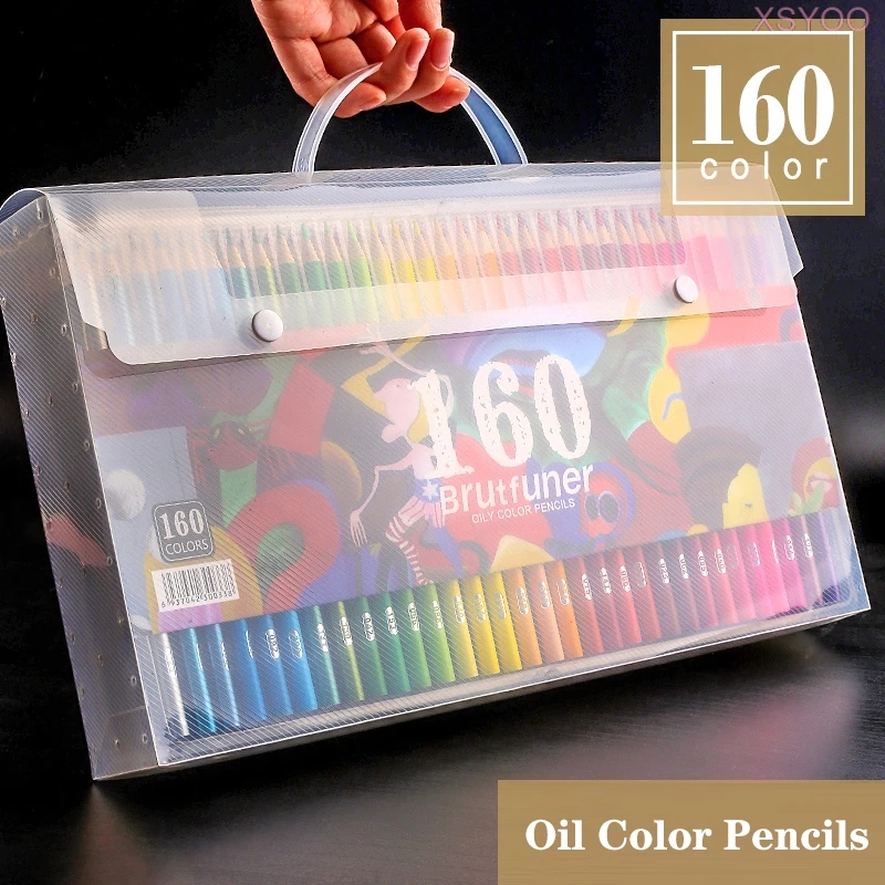 

Brutfuner 48/72/120/160/180 Colors Wood Colored Pencils Set Oil HB Drawing Sketch For School Student Gifts Art Supplies