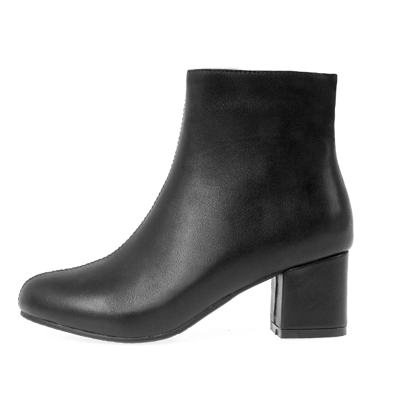 Женские ботильоны JK из искусственной кожи ботинки на высоком каблуке Дамская