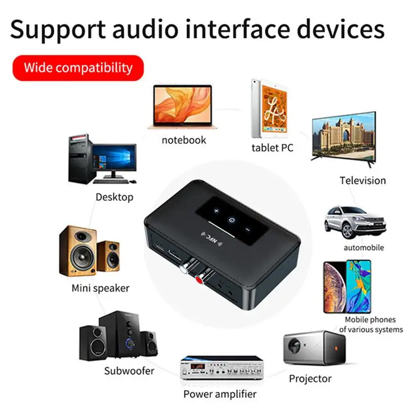 

Wireless Transmitter Receiver Wireless Audio Adapter Practical Music Player
