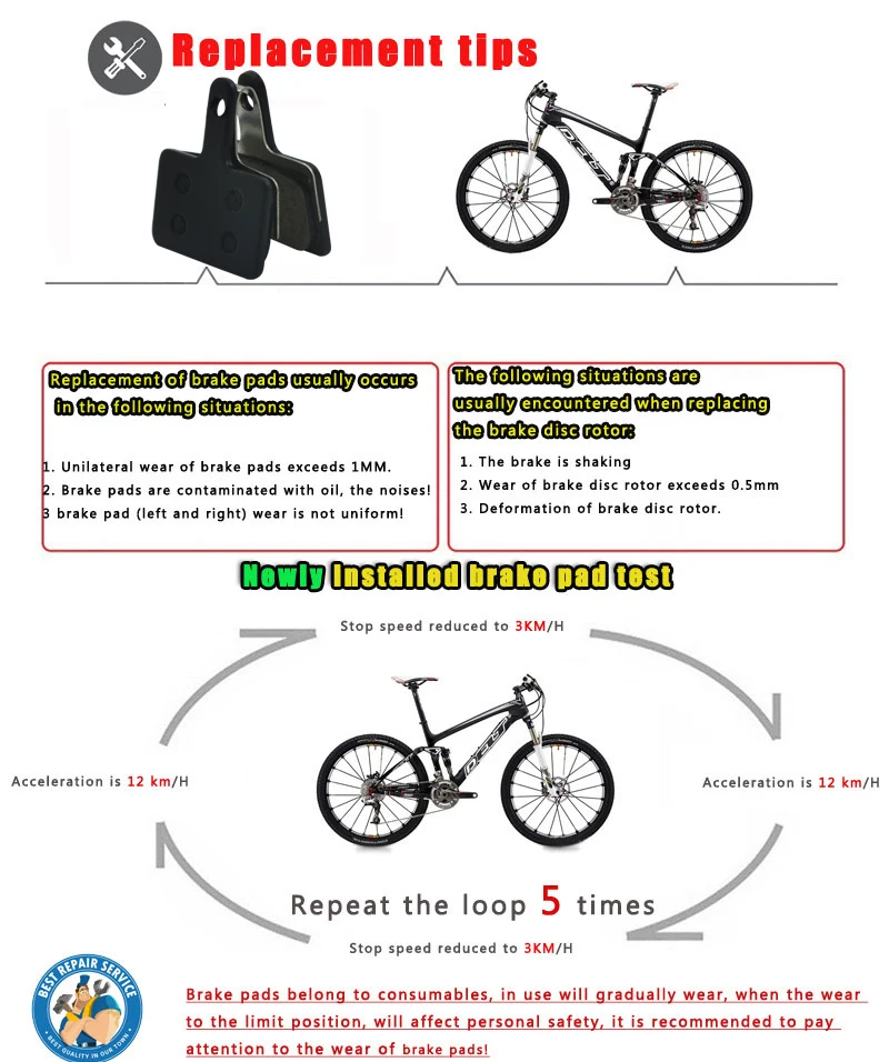 4 пары дисковых тормозных колодок для велосипеда SHIMANO M355 M375 M395 M415 M445 M446 M447 M475 M495 M525