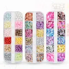 12 сетка с блестками фольга искусство украшения Модные аксессуары для ногтей для маникюра 2021 милые ювелирные изделия из жемчуга для дизайна ногтей