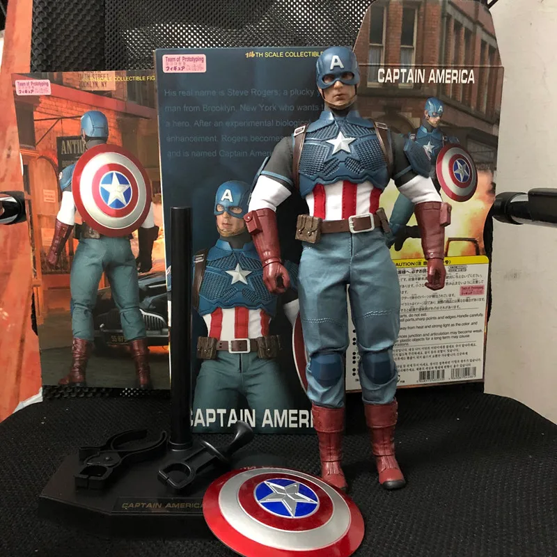 30cm New Style Movable Figure Captain America 1/6 Action Team of Prototyping American Figures Model Toy | Игрушки и хобби