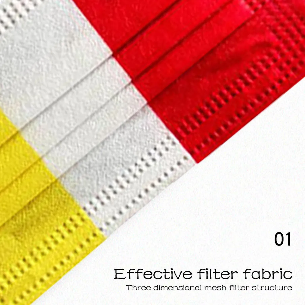 Маска для лица одноразовая мужчин и женщин маска 3-слойная с фильтром в виде