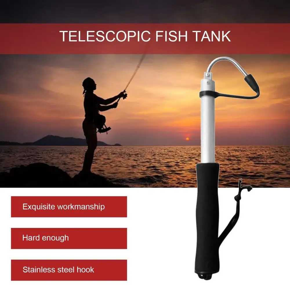 Нержавеющая сталь морской Телескопический рыболовный Gaff алюминиевый сплав