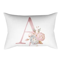 30x50 cm kinder zimmer dekoration brief kissen englisch alphabet pillowcases rose gold letters pillowcase decorative kussensloop