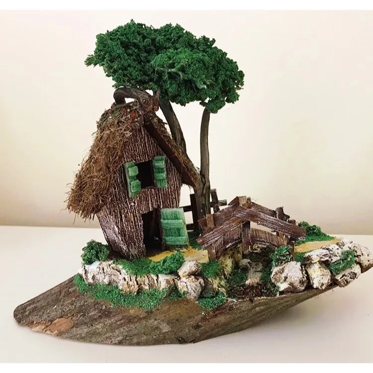 

My Dream House Themed Miniature Garden On the billet